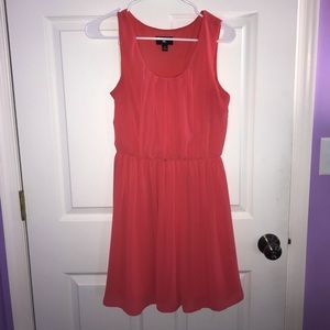 Coral sleeve dress
